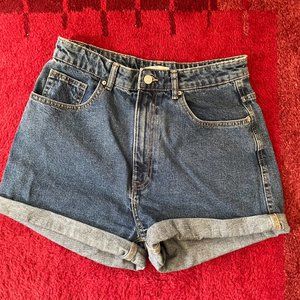 Zara High Waisted Denim Shorts